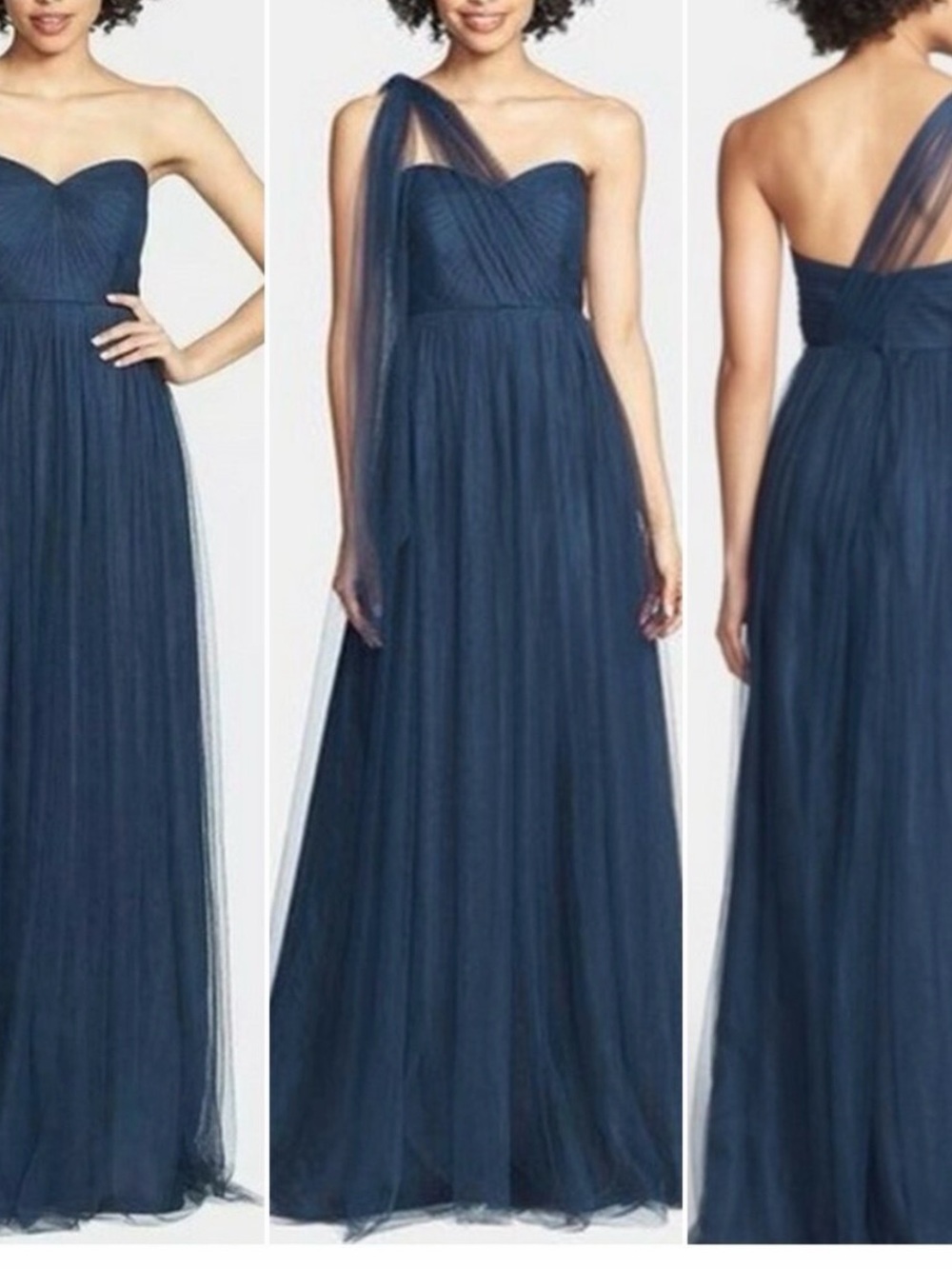 Jenny Yoo Annabelle Dress Mayan Blue Formal Wedding Evening BHLDN Anthropologie